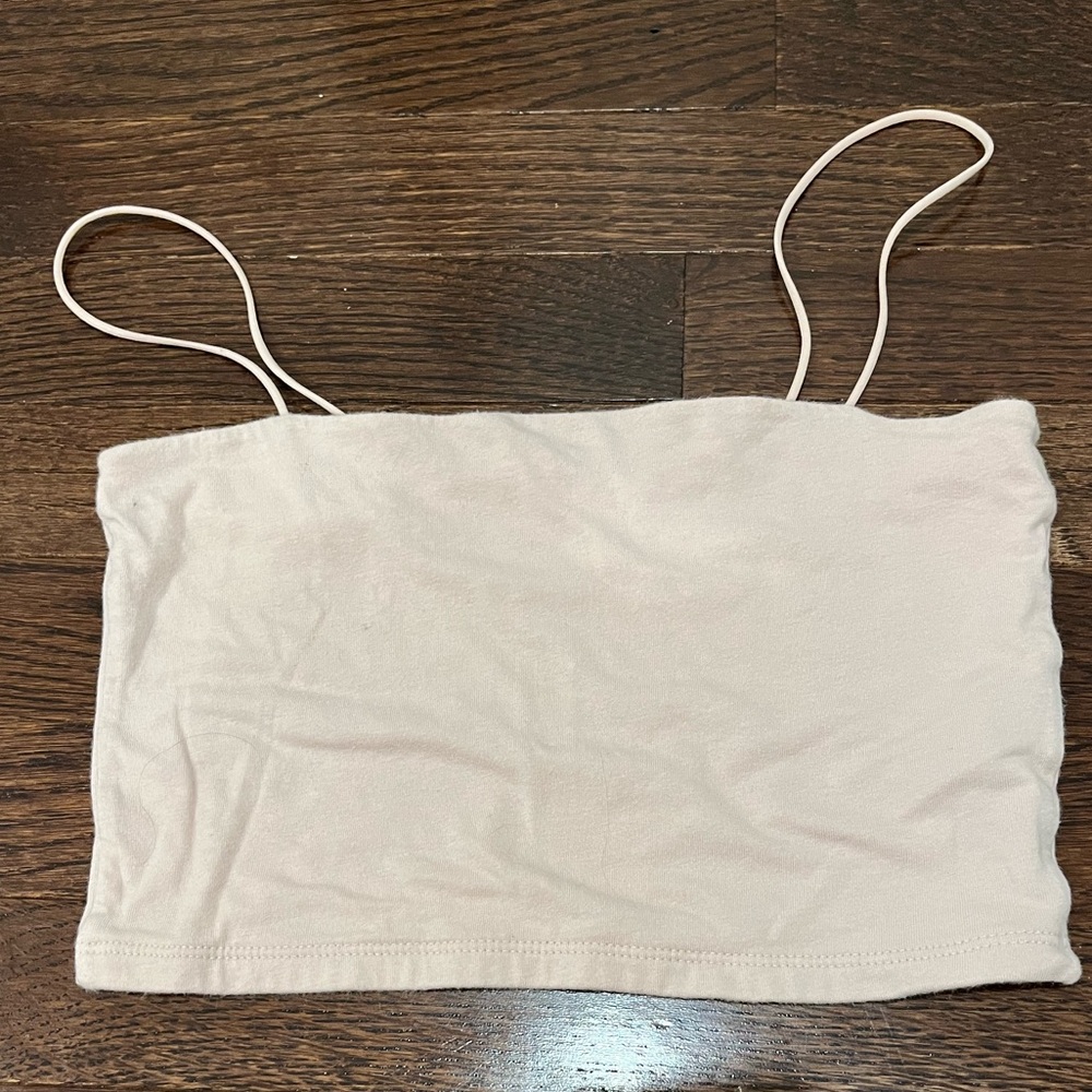 Aeropostale light pink square tank top